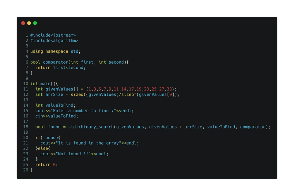 C++ stl binary search