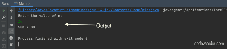 Java find the sum of first n items of Fibonacci series recursively