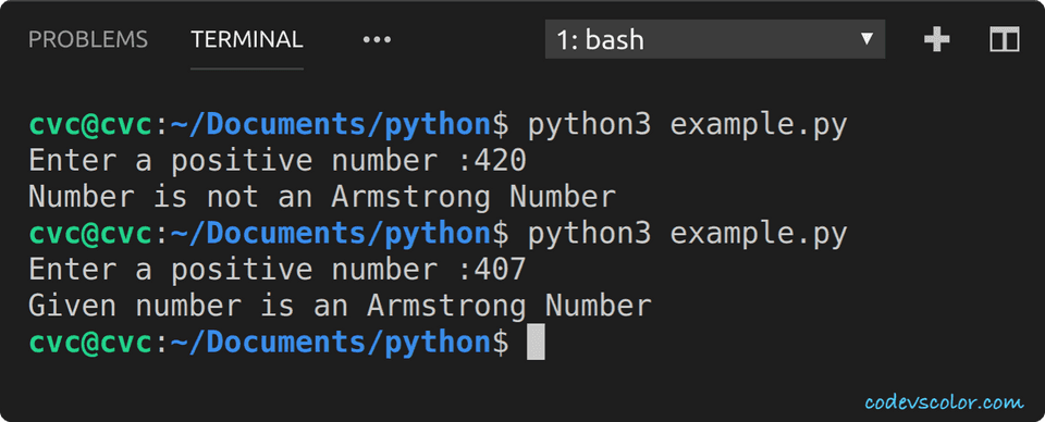 python check armstrong