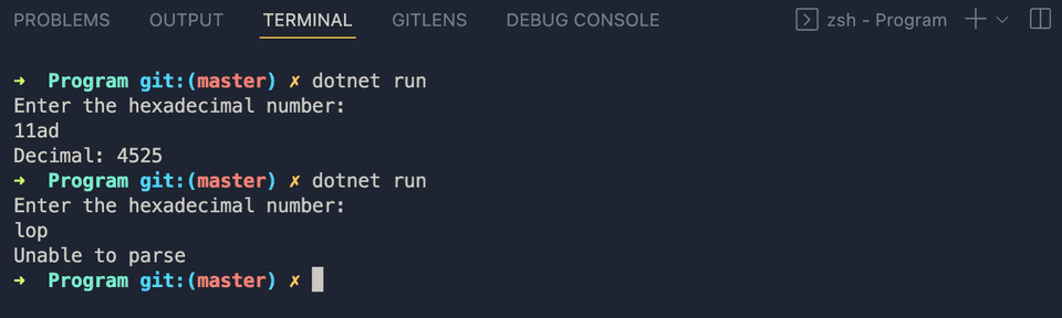 C# hexadecimal to decimal