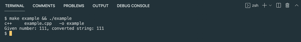 C++ program to convert integer to string