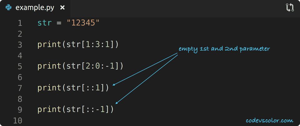 python string slicing