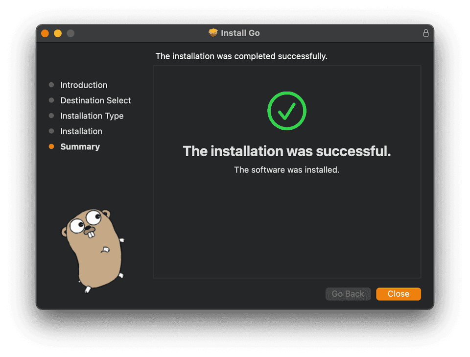 go install mac