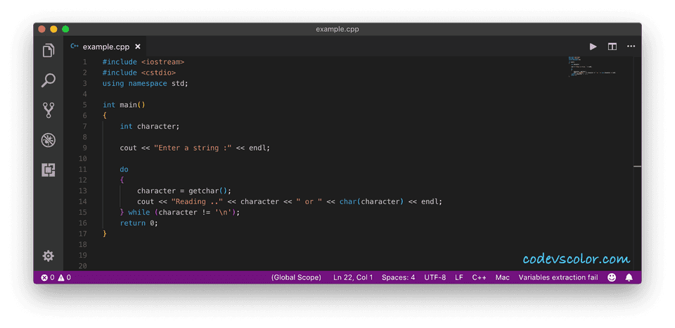 C++ getchar function