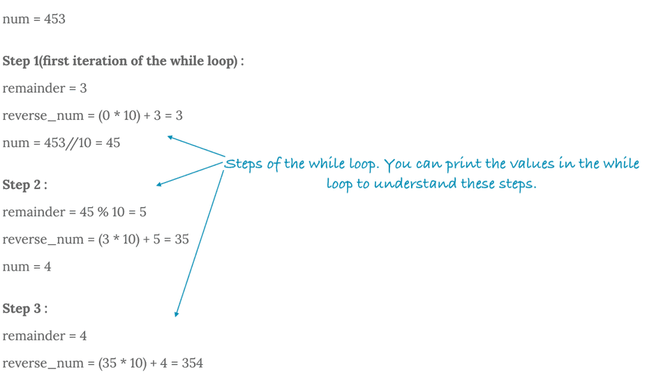 python reverse a number