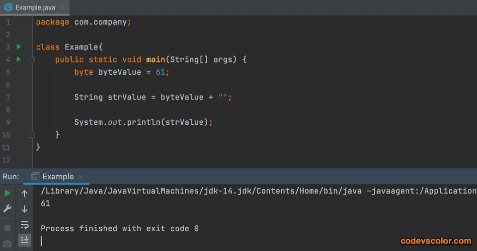 java byte to string