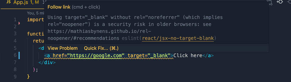 Reactjs open link new tab