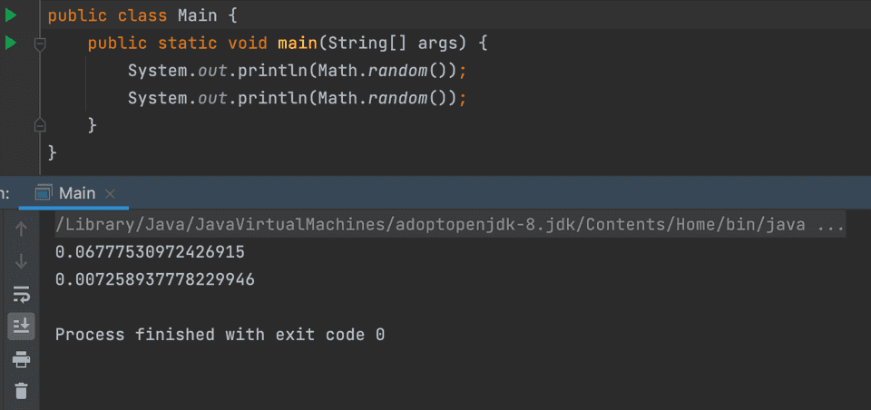 Java math random example