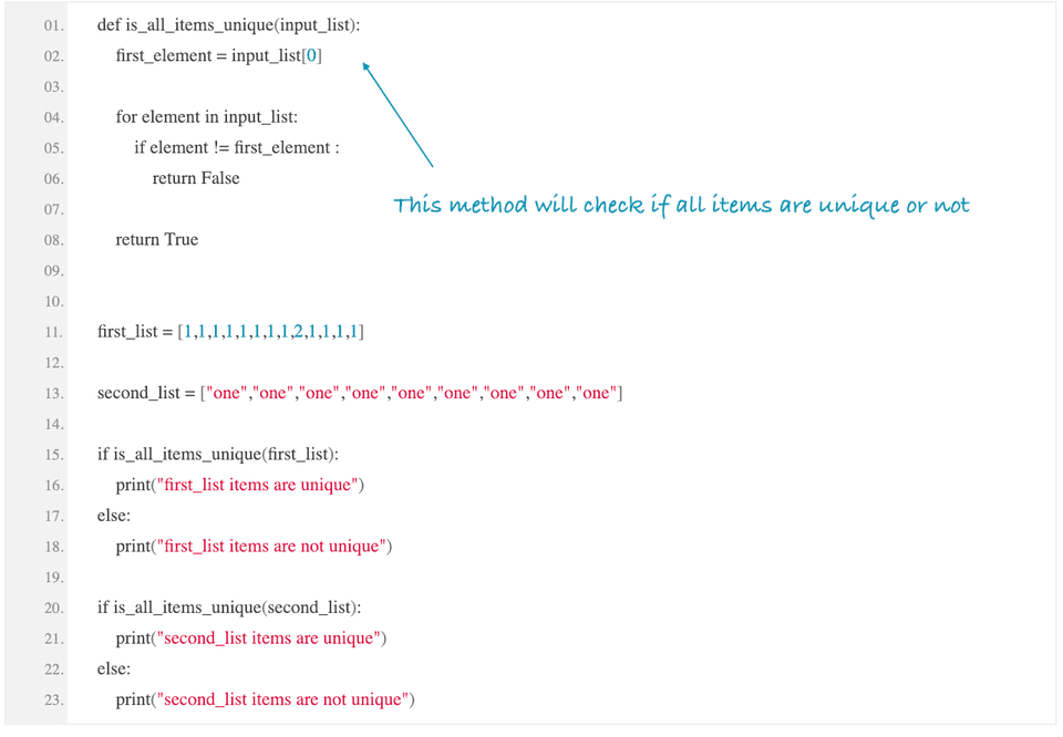 python check all list items similar