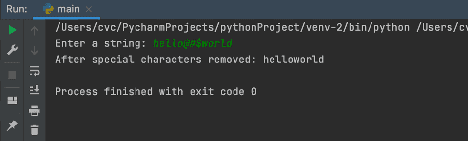 python remove special characters from string