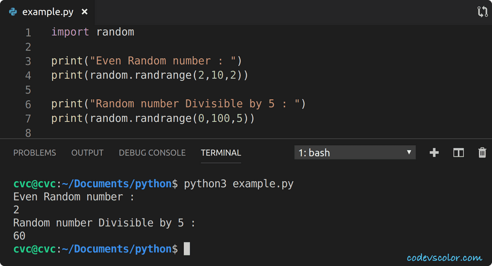 python print even number in range